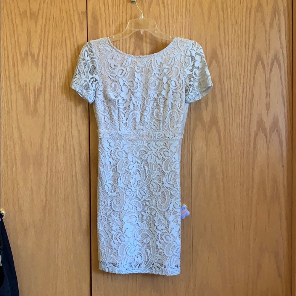 Tight formal lace dress